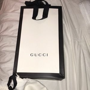 Authentic Gucci shopping bag and belt bag with tie